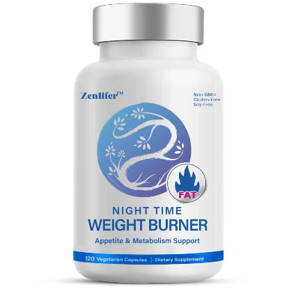 Picture of Zenlifer Night Time Fat Burner, Appetite Suppressant for Weight Loss, Sleep Aid Supplement, Boost Metabolism, Weight Loss Pills for Women and Men, 120 Capsules